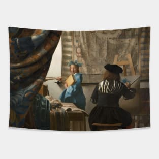 The Art of Painting by Jan Vermeer Tapestry