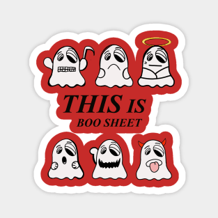 This is a cute little ghost. Gift your loved ones this Halloween to celebrate. Sticker Magnet