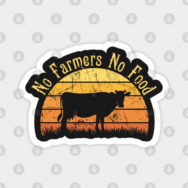 No farmers No food no funny Magnet by teesvira