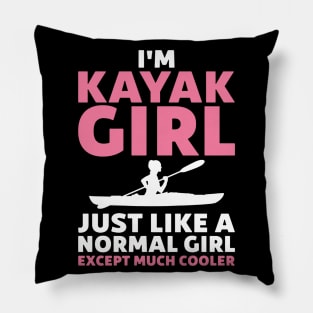 i'm kayak girl Pillow