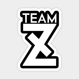 Blue lock anime white bold team z jersey merch Magnet