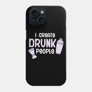 I create drunk people Phone Case