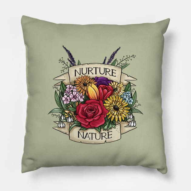 Druid - Nurture Nature Pillow by Sheppard56