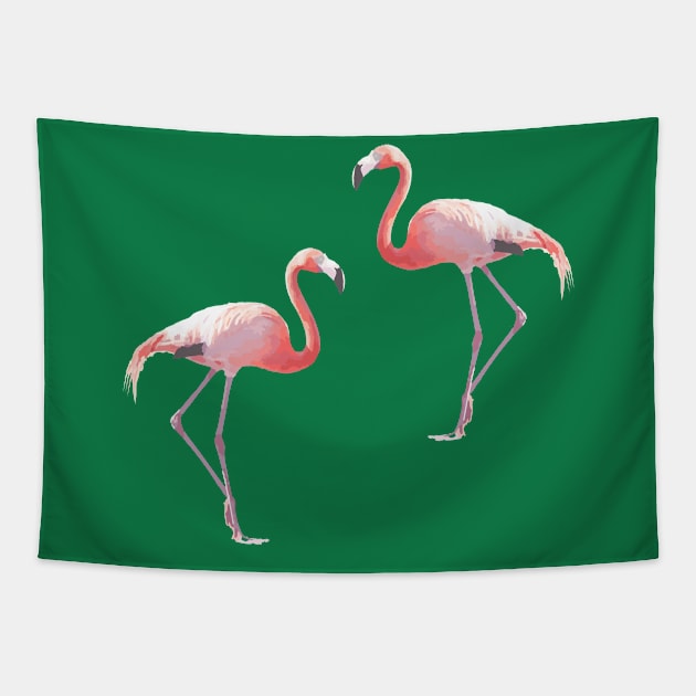 Flamingo #3 Tapestry by Vin Zzep