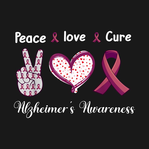 Peace Love cure alzheimer's awareness by New Hights
