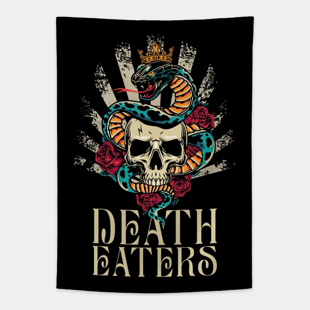 DEATH EATERS MOTORCYCLE CLUB Tapestry by INLE Designs