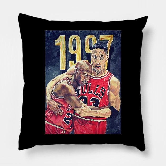 BASKETBALLART - 1997  moment Pillow by JORDAN-ART23