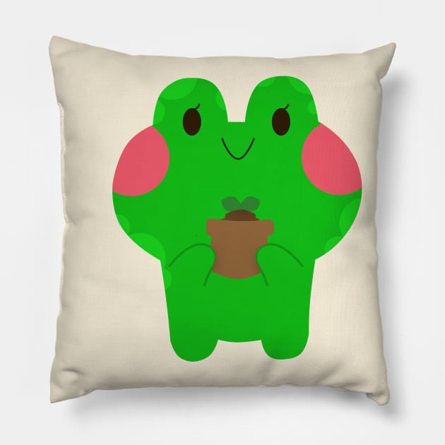 Froggie Pillow by Yunz Store