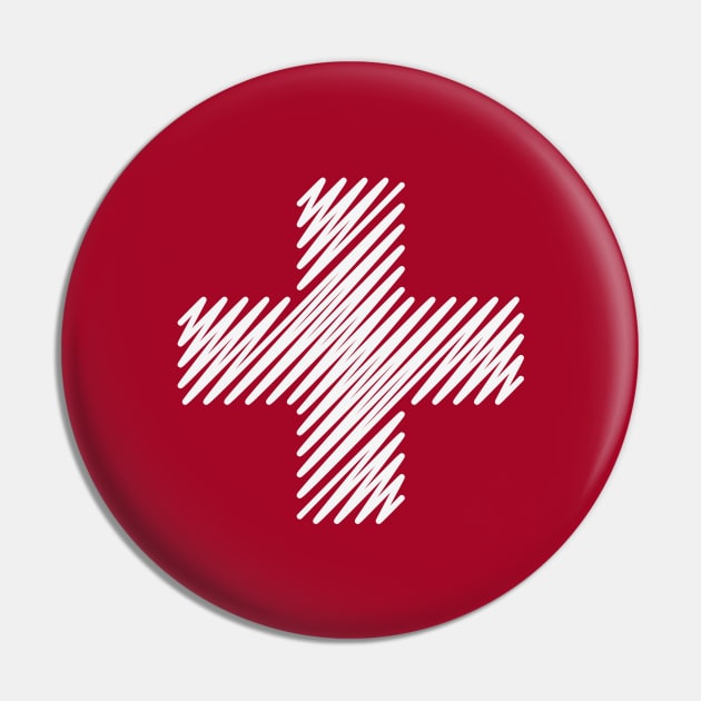 Swiss Cross (Switzerland / Flag / Crest) Pin by MrFaulbaum