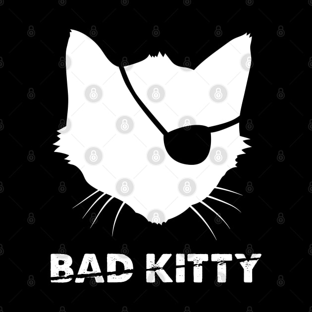 Bad Kitty Silhouette by patrickkingart