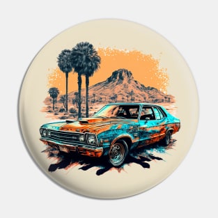 70s Desert Muscle Car Pin