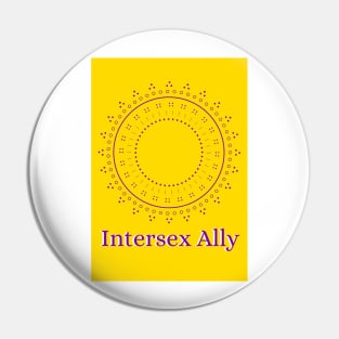 Intersex Ally Mandala Pin