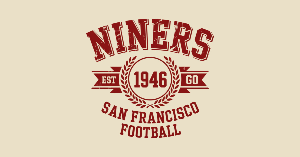 Vintage Football - Niners - Niners - T-Shirt | TeePublic