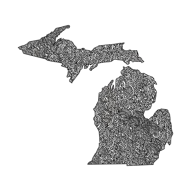 Michigan Map by Naoswestvillage