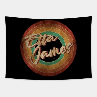 Etta James - Vintage Circle Art Tapestry