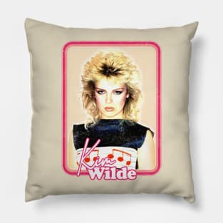 Kim Wilde / 80s Aesthetic Fan Art Design Pillow