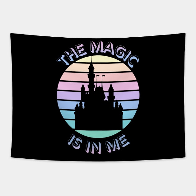 The Magic is in Me - Kingdom Castle Black Tapestry by Smagnaferous