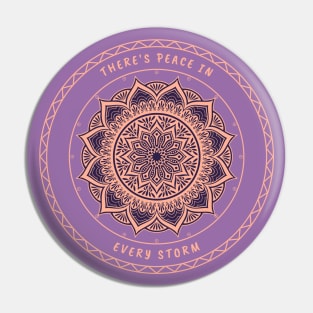 inner peace Zen Mandala Pin