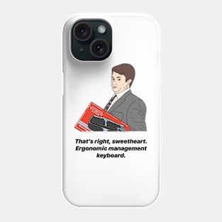 MARK CORRIGAN | ERGONOMIC MANAGEMENT KEYBOARD Phone Case