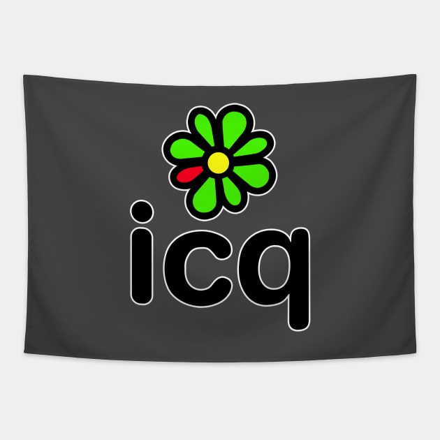 ICQ Logo Tapestry by ayegowj