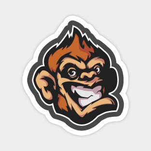 Happy Monkey Face Magnet