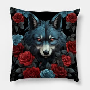 Wolfdog Print Pillow