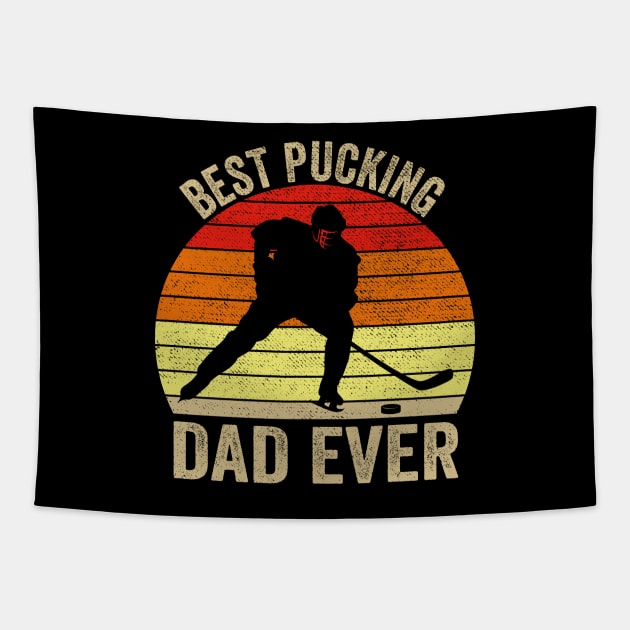 Best Pucking Dad vintage retro Fathers Day Gift Tapestry by DragonTees