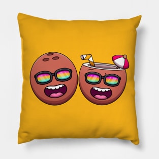 Cool Summer Coconuts Pillow