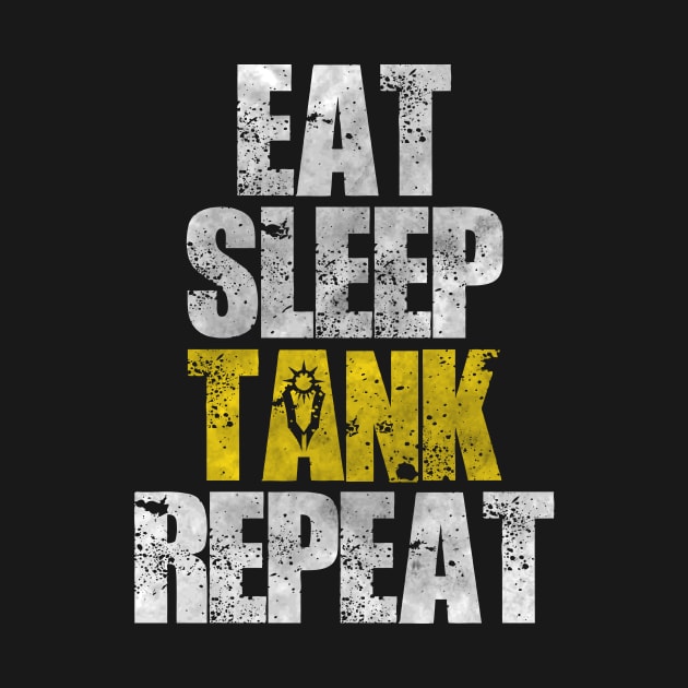 Eat Sleep Tank Repeat by WinterWolfDesign