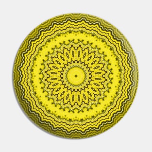 Yellow Solar Plexus Chakra Mandala Pin