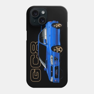 WRX STI GC8 Version 5 rally blue Phone Case