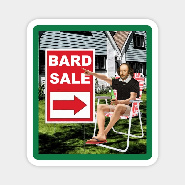 Bard Sale Magnet by Dizgraceland