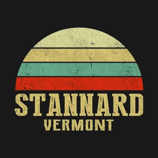 STANNARD VERMONT Vintage Retro Sunset T-Shirt