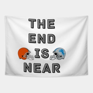 Cleveland Browns vs Detroit Lions 2024 Football Game Tapestry