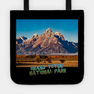 Wyoming State Outline (Grand Teton National Park) Tote