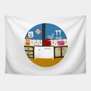 Mediterranean Kitchen Tapestry