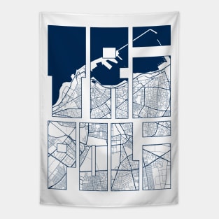 Tripoli, Libya City Map Typography - Coastal Tapestry