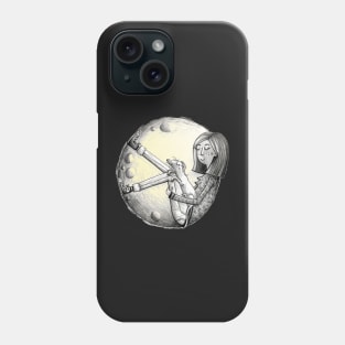 My Special Moon - Fullmoon - Woman & Dog Phone Case