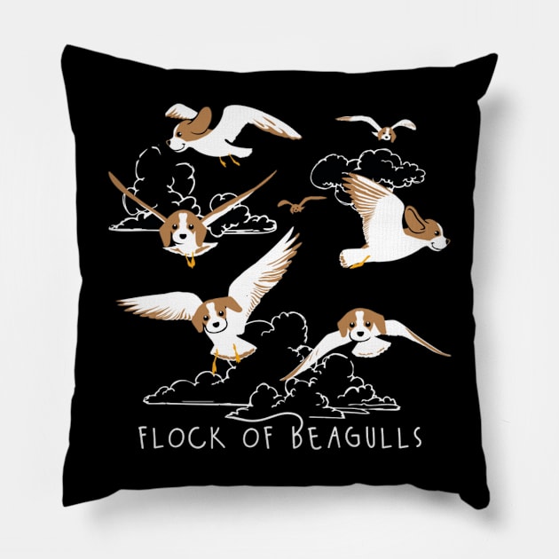 beagulls Pillow by joshsmith