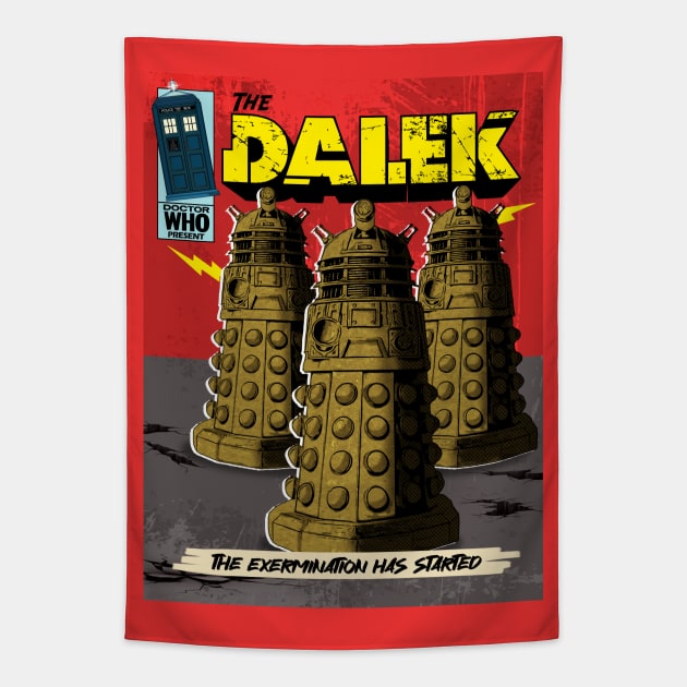 DALEK THE EXTERMINATED Tapestry by HarlinDesign