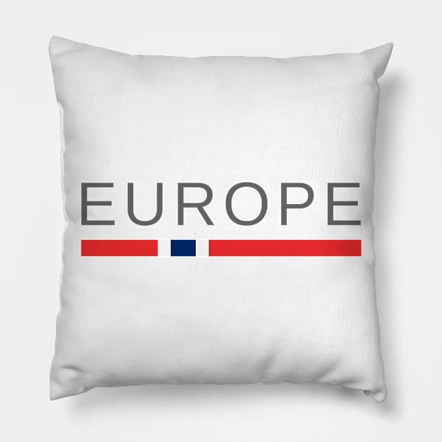 Europe Pillow by tshirtsnorway