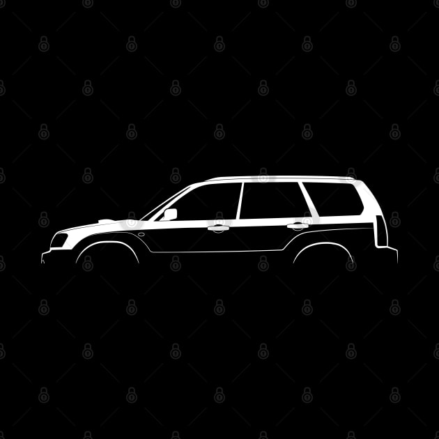 Subaru Forester (SG) Silhouette by Car-Silhouettes