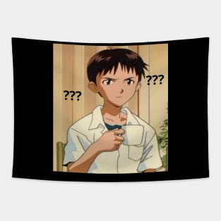 Shinji cup meme Neon Genesis Evangelion Tapestry