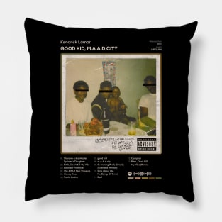 Kendrick Lamar - good kid, m.A.A.d city Tracklist Album Pillow