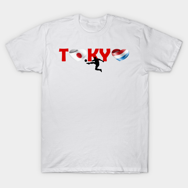 Discover Sports games in Tokyo: Football team from Netherlands (NL) - Football Team - T-Shirt