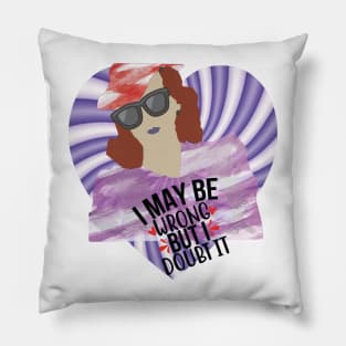 Copia de She is Athena and she is a free woman, she dresses with different patterns and color motifs Pillow