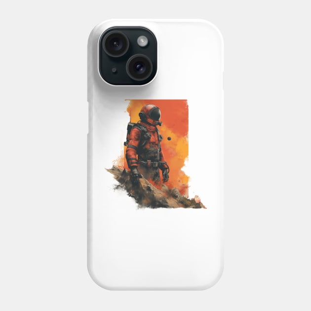 Martian Pioneer Phone Case by PixelPusherArt