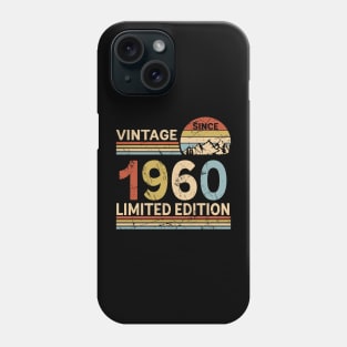 Vintage Since 1960 Limited Edition 63rd Birthday Gift Vintage Men's Phone Case