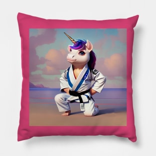 jiujitsu unicorn Pillow