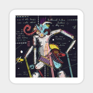 Neo Expressionism "Yendenina" Wayang Magnet